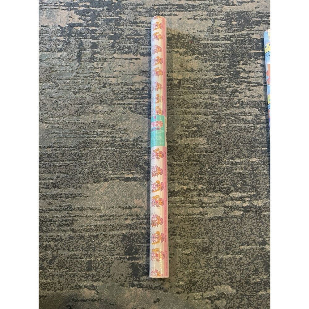 Vtg Peppermint Rose Scented Gift Wrap Roll 20 Sq. Ft.‎ Extra Long Wrapping Paper